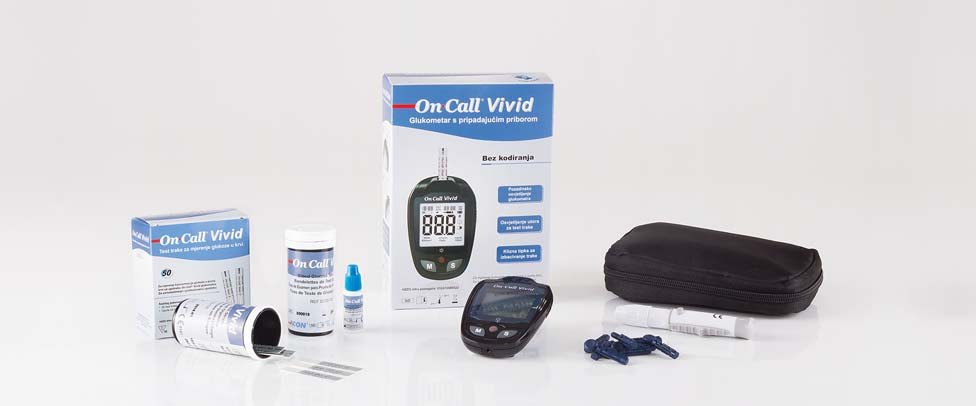 7 BioGnostovi proizvodi na HZZO popisu ortopedskih i drugih pomagala / Program dijabetesa NA DOZNAKU ON CALL VIVID TEST TRAKE Trake za mjerenje glukoze u krvi HZZO šifra pomagala: 032412080725 Tanke