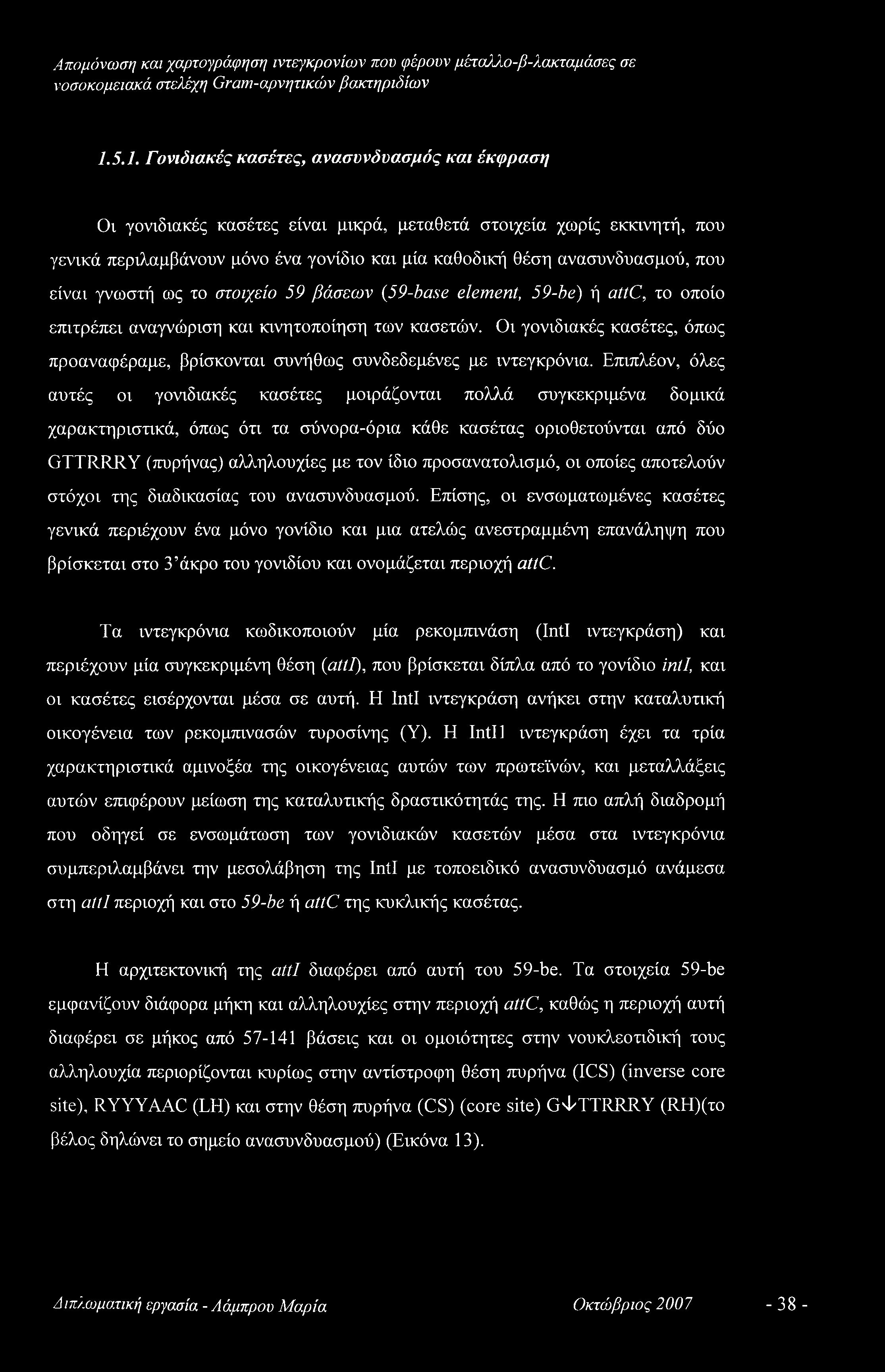 Οι γονιδιακές κασέτες, όπως προαναφέραμε, βρίσκονται συνήθως συνδεδεμένες με ιντεγκρόνια.