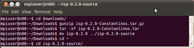 0-constantinos.tar.gz tar -xf isp-0.2.0-constantinos.tar mv isp-0.2.0../isp-0.2.0-source cd ~/isp-0.2.0-source mkdir.