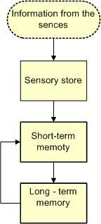 Εικόνα 8: Τύποι μνήμης Οι αισθήσεις λαμβάνονται μέσω της συνείδησης στο αισθητήριο τμήμα πριν από την επεξεργασία.