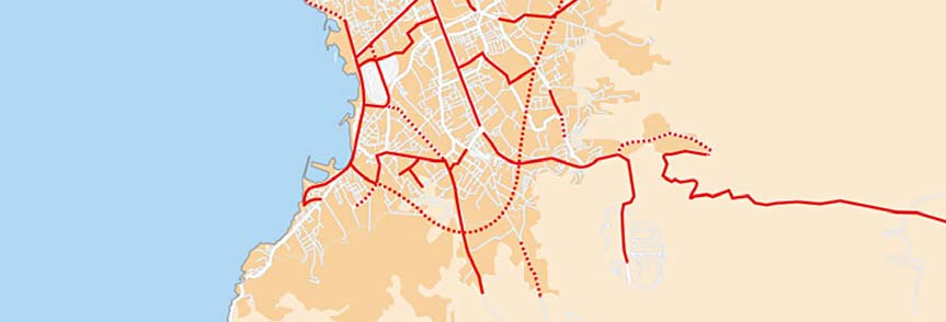 100km. Πηγές από το διαδίκτυο website του δήμου της Marseille http://www.marseille.fr/vdm/jsp/index.