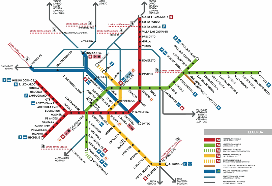 Metro Η πρώτη γραμμή του metro λειτούργησε στην πόλη το 1964. Από τότε έχει αναπτυχθεί το σύστημα του metro σε 3 γραμμές με 88 σταθμούς και συνολικό μήκος 81,3 km.