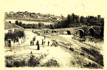 A Ponte de Ponteareas Ponteareas e a Ponte Vella ou de Areas (La Ilustración, Barcelona, 1890) n Clodio González Pérez Museo do Pobo Galego A ponte, orixe do topónimo Ponteareas, figura ao longo da