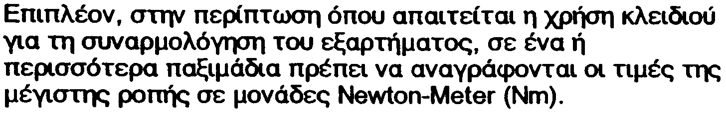 ôçò ìýãé~ ñïðþò óå ìïíüäåò Newton-Meter (Nm).