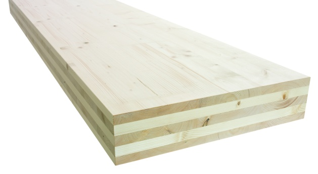 Križno lepljenje zmanjša dimenzijsko delovanje lesa na zanemarljivo vrednost. Križno lepljena plošča je vedno sestavljena iz lihega števila slojev, število slojev pa je odvisno od potrebne nosilnosti.