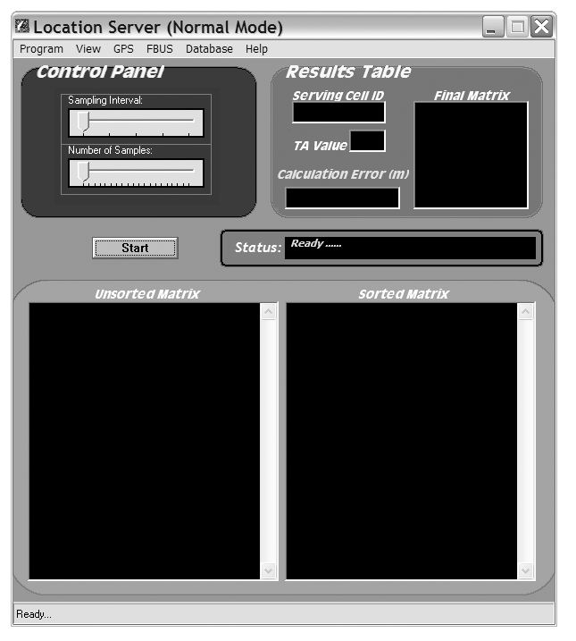 ΠΑΡΑΡΤΗΜΑ B USER S GUIDE This is the first screen you see when you execute the program. As shown above, the program can run in three different modes: 1.