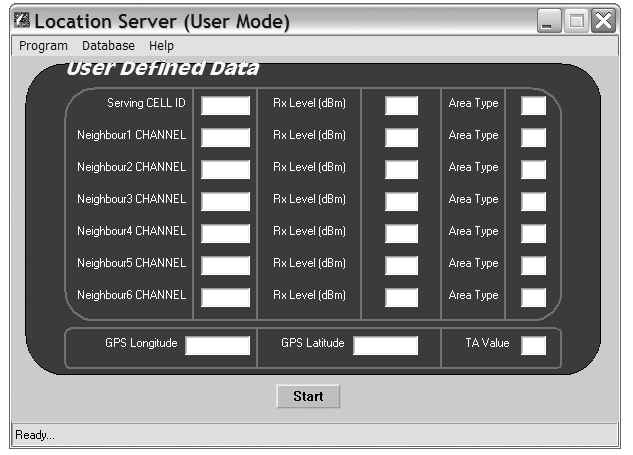 ΠΑΡΑΡΤΗΜΑ B USER S GUIDE After adjusting the above Parameters, you are ready to execute the "Location Algorithm".