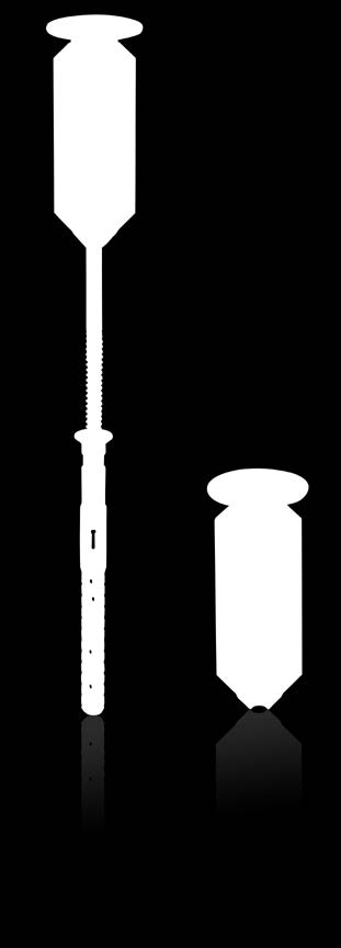 dosiek tepelných izolácií Dart-Set pre dodatočnú montáž ľahkých až stredne ťažkých nadstavbových dielcov na zateplených fasádach, napríklad: tabule a reklamné tabule poštové schránky svietidlá