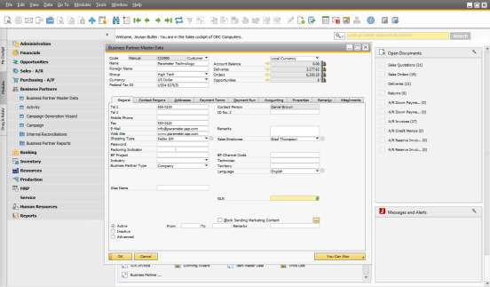 Δηθφλα 8: Σν γξαθηθφ πεξηβάιινλ ηνπ SAP Business One Όπσο αλαθέξζεθε θαη πην πάλσ, κε ηελ νινθιήξσζε ησλ ρξεκαηννηθνλνκηθψλ ζε πξαγκαηηθφ ρξφλν επηηαρχλεη ηηο ζπλαιιαγέο θαη βειηηψλεη ηελ νξαηφηεηα