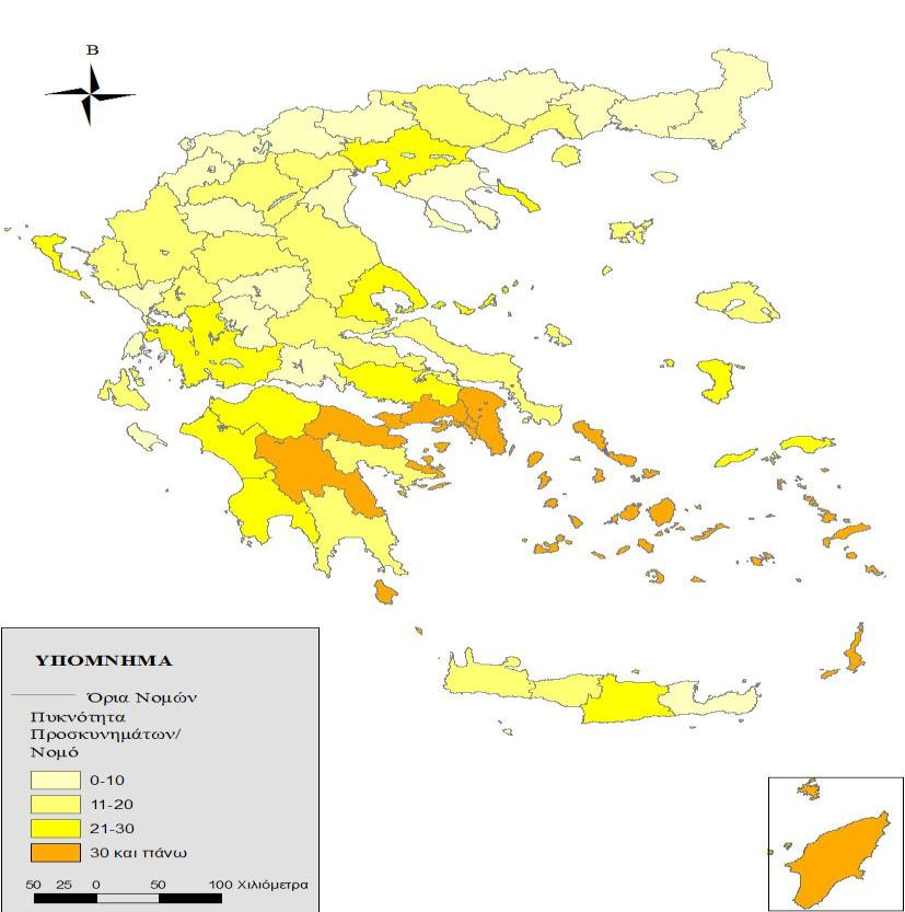 3.2.1 Τα χαρακτηριστικά, η δυναμική και οι εξελίξεις του εισερχόμενου θρησκευτικού τουρισμού Επίσημη στατιστική καταγραφή της επισκεψιμότητας των θρησκευτικών χώρων, την προέλευση των επισκεπτών, τις