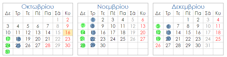 Ηκεξνιόγην Μαζήκαηνο Γηα