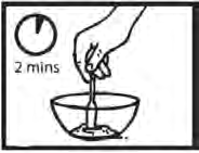 Βήμα 2: Προσθέστε νερό για να αραιώσετε το φάρμακο Χρησιμοποιήστε τη μεγάλη δοσιμετρική σύριγγα για να τραβήξετε έως 12,5 ml νερού. Προσθέστε το νερό στη σκόνη στο δοχείο.
