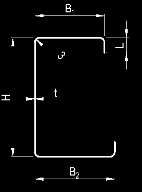 Označenie H Menovitá Výpočtová B1 B2 L A I profilu y I eff,y V b, Rd R w, Rd q m (mm 2 ) (mm 4 ) (mm 4 ) (knm) (kn) (kn) (kg/m) 0,7 0,60 41,0 47,0 8,8 107,0 88,0 58,5 0,41 4,10 1,53 0,95 C70 70,0 1,0