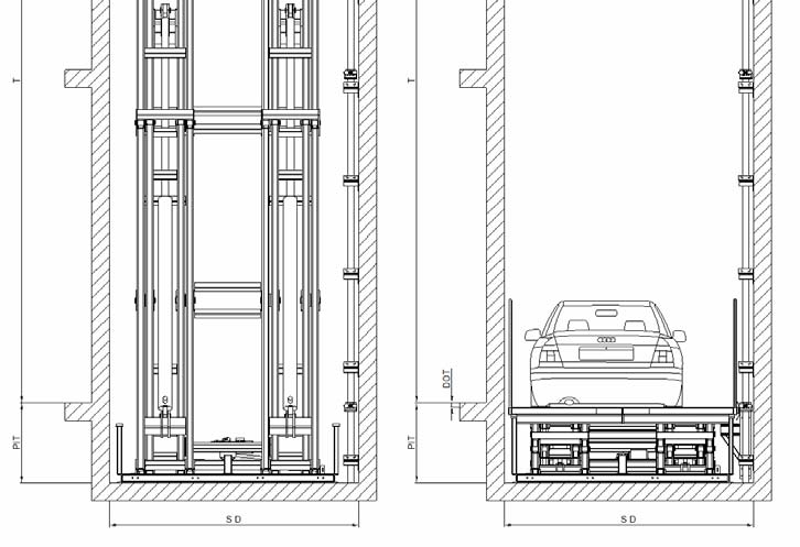 Page: 9/10 Layout: Top and Bottom Station Through Car View HDR HEADROOM 2400 mm(min) UOT TOP