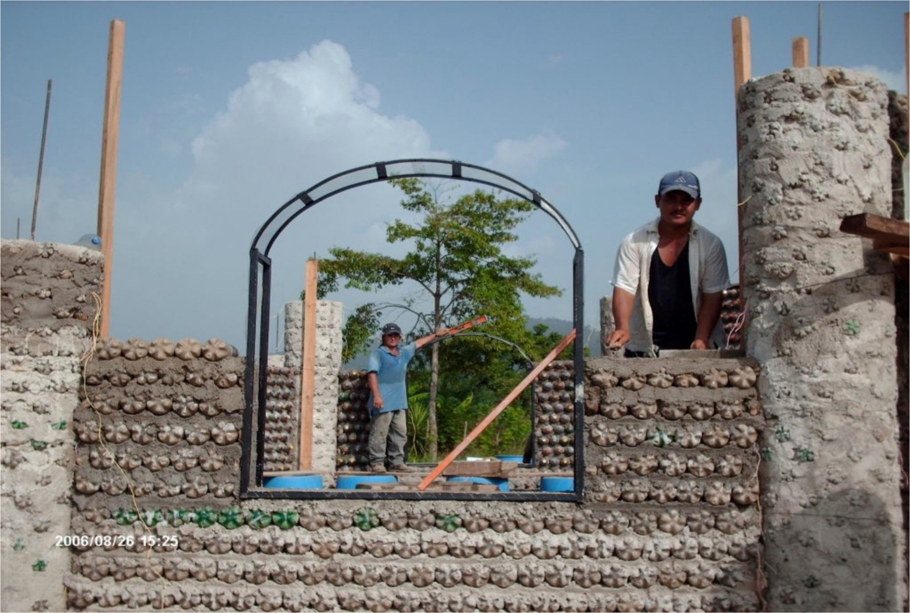 The building under construction is a SAT centre in Honduras.