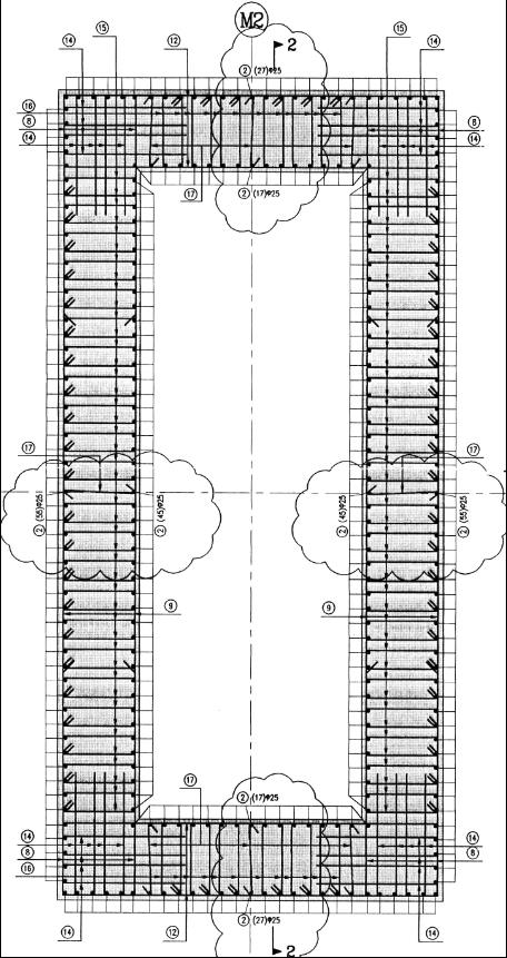 ίσους με: 2*(17+45+27+55)=288Φ25 (0,1414 m 2 ) ομοιόμορφα κατανεμημένους στις παρειές των