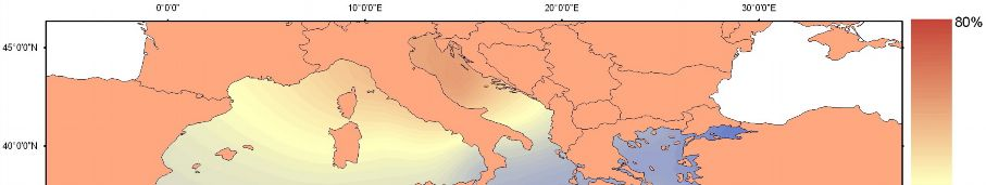 Κεφάλαιο 4 Συζήτηση Μεταξύ 12-11.000 yrs BP η έκταση των συγκεντρώσεων της Λεβαντίνης περιορίζεται ενώ αυξάνεται η αντίστοιχη στο νότιο Ιόνιο.