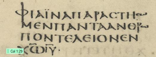 وايضا مخطوطة كالرومنتس من القرن الخامس او السادس D وكثير من مخطوطات الخط الكبير علي سبيل المثال H Ψ 075 0278 وكثير من مخطوطات الخط الصغير وايضا مجموعة