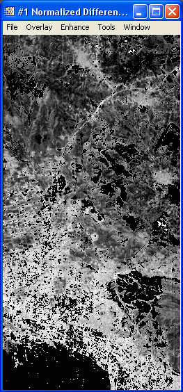 Δείκτης NDWI (Normalized Difference Water Index) NDWI = (ρ 857 ρ 1241 ) / (ρ 857 + ρ 1241 ) Εικόνα 5.