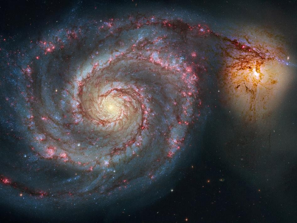 ΓΑΛΑΞΙΕΣ Εικόνα 5: Ο σπειροειδής γαλαξίας Whirlpool, σε απόσταση