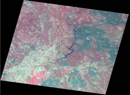 discriminated compared to the non-atmospherically corrected image. Figure 3.