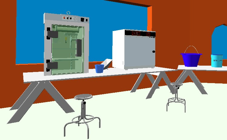 Προσομοίωση της διαδικασίας Ταχείας Κατασκευής Εργαλείων RTV σε εικονικό περιβάλλον, ανεπτυγμένο στο Sense8 WorldUp από το Εργαστήριο CAD του Πολυτεχνείου Κρήτης.