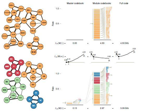 et al 2009) β) τα διαδοχικά στάδια κατά την εκτέλεση του αλγορίθμου όπου φαίνεται η ελαχιστοποίηση της εξίσωσης του χάρτη σε 22 βήματα (Bergstrom C.T.