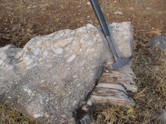 basement rocks (area of Nea Zoi village). Picts 12, 13. Nummulitic limestones and marls of the Eocene Krania Fm.