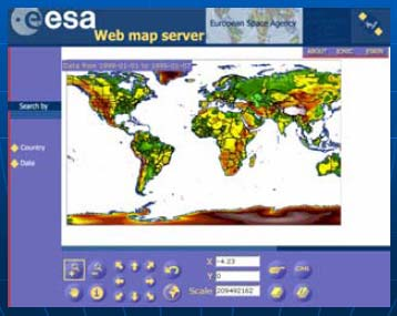 Σχήμα 4.10: Υπηρεσία WFS από την European Space Agency Fire. (Πηγή: [Ste07]) 4.5.