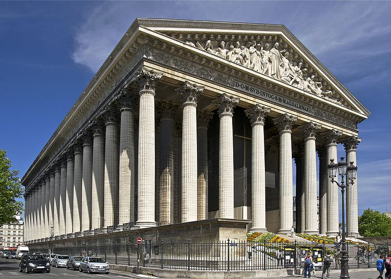 La Madeleine, Paris, 1806-1842 αρχιτέκτων Pierre Alexandre Vignon απλός