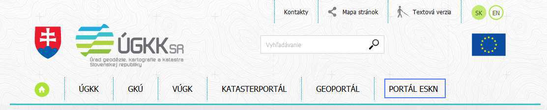 Elektronické služby KN (ESKN) 27. októbra 2015 uvedenie do prevádzky prvých 15 služieb ESKN Základné funkcionality: https://kataster.skgeodesy.sk/portal/ A.2.1.9 Poskytnutie výpisu z listu vlastníctva z KN A.