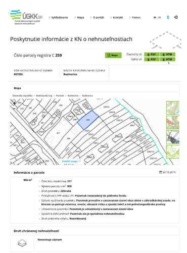 Elektronické služby KN - zostavy