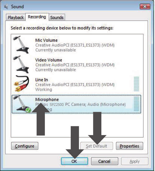 4 Κάντε κλικ στην καρτέλα Εγγραφή στο παράθυρο που εμφανίζεται. Η χρήση της webcam της Philips επιβραδύνει τη λειτουργία του επιτραπέζιου/φορητού μου υπολογιστή.