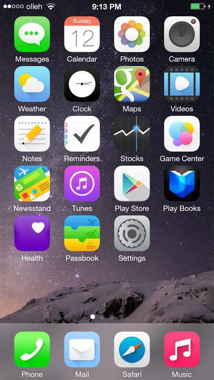 Εικόνα 7. ios 8.