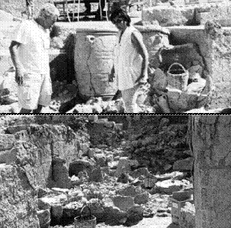 Μινωίτες και Μυκηναίοι Στην ανασκαφή στο μινωικό ανάκτορο ανακαλύφθηκαν πιθάρια με