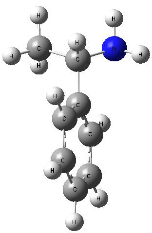 Σχήμα 71: Η δομή του αντιδρώντος 2S όπως προκύπτει από τον υπολογισμό με τη συναρτησιακή m052x σε διαλύτη DMF.