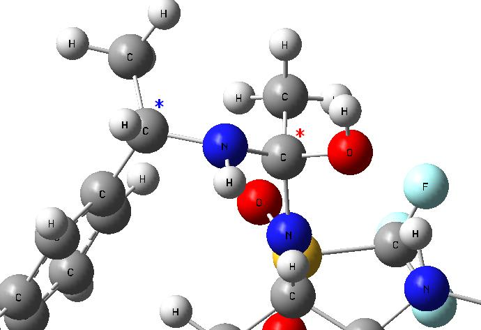 Σε αυτό το μόριο έχουμε το σχηματισμό ενός νέου ασύμμετρου ατόμου άνθρακα (βλέπε σχ.