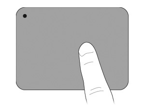 2: TouchPad Το TouchPad είναι ενεργοποιημένο από το εργοστάσιο. Όταν η ζώνη του TouchPad είναι ενεργή, η φωτεινή ένδειξη είναι σβηστή.