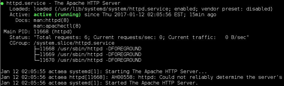 service httpd status θα λάβουμε την απάντηση: nmap locahost Μετά την εκκίνηση του HTTP server μπορείτε να εκτελέσετε ξανά την εντολή nmap localhost: Starting Nmap 6.40 ( http://nmap.