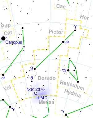 Δοράς Dorado Είναι αστερισμός που σημειώθηκε πρώτη φορά το 1603, είναι από τους Keyser και Houtman στην Ουρανομετρία τους, και είναι ένας από τους 88 επίσημους αστερισμούς που θέσπισε η Διεθνής