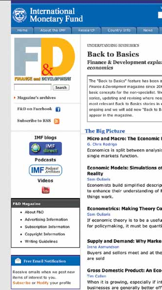 UNDERSTANDING ECONOMICS Get the Basics at our one-stop shop Now out online: a useful compilation for students and others seeking clear, straightforward explanations of