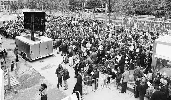 18, 2014 at 130 Liberty Street, the new site for Saint Nicholas National Shrine at the World Trade Center, for the historic event of the Blessing of the Ground and the symbolic laying of the corner