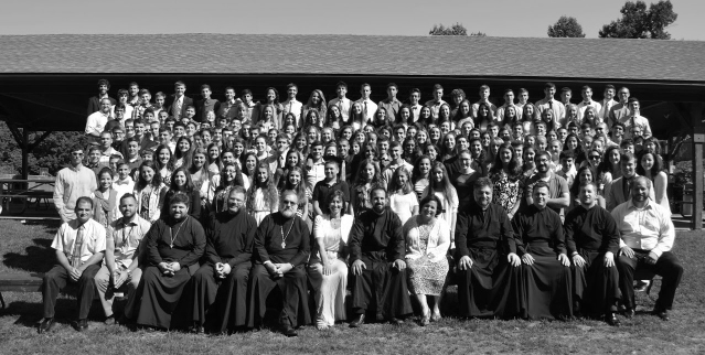 His Eminence and the concelebrating clergy at the conclusion of the Divine Liturgy on the Feast of the Transfiguration,