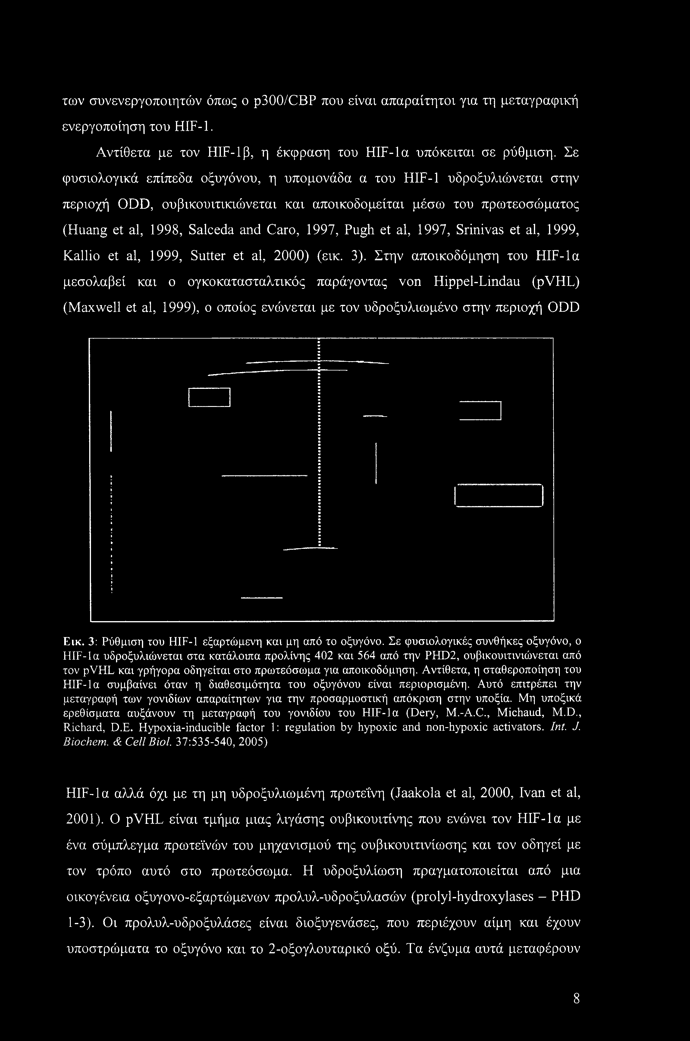 3: Ρύθμιση του HIF-1 εξαρτώμενη και μη από το οξυγόνο.