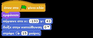 Όταν πέσουν στην πισίνα μας, οι πρώτοι κολυμβητές μας κινούνται προς το δεξί άκρο της πισίνας μέχρι να το φτάσουν (γκρι χρώμα) οπότε αλλάζουν κατεύθυνση και μεταδίδουν μήνυμα στους συμπαίκτες τους