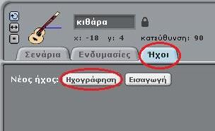 Κάθε αντικείμενο έχει τους δικούς του ήχους και μόνο αυτό μπορεί να τους αναπαράγει με τη χρήση κατάλληλων εντολών.