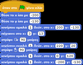 Σε τι διαφοροποιείται η εντολή κινήσου ομαλά...δευτ. στο x,y, σε σχέση με την εντολή πήγαινε στο x,y; Σενάριο για τον κ.αστεριάδη: 3.
