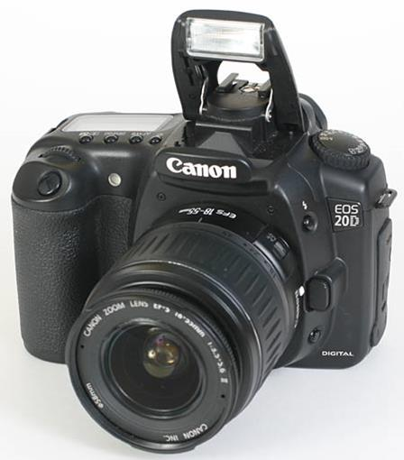 3.1.3 Φωτογραφικός εξοπλισμός Οι λήψεις πραγματοποιήθηκαν με την ψηφιακή μηχανή Canon EOS 20D, 8,25Mpixel. Στον Πίνακα 22, αναγράφονται τα χαρακτηριστικά της.