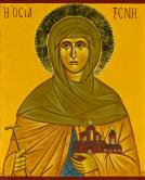 SAINT XENI Saint Xenia of Rome, in the world Eusebia, was the only daughter of an eminent Roman senator. From her youth she loved God, and wished to avoid the marriage arranged for her.