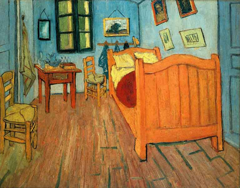 Η καρέκλα Το τραπέζι Σχόλιο: Bedroom in Arles -Third version, end September 1889. Oil on canvas, 57.5 x 74 cm, Musée d'orsay, Paris 2.